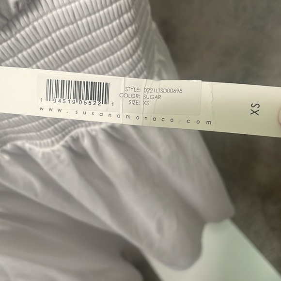 NWT SUSAN MONACO Mini Dress XS Preppy Coastal Whimsical Beach Coverup Resortwear - Picture 7 of 7